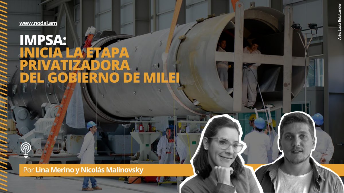 oecyt_arg's tweet photo. La #privatización y pérdida de protagonismo estatal en sectores estratégicos golpea el entramado productivo, energético, científico y tecnológico ¿Estamos hipotecando nuestro futuro? 

✍🏼 Lina Merino y @Nicolás Malinovsky

Lee la nota acá 👇🏽
https://t.co/1ZxkWE5ixY https://t.co/AD43C8Jzid