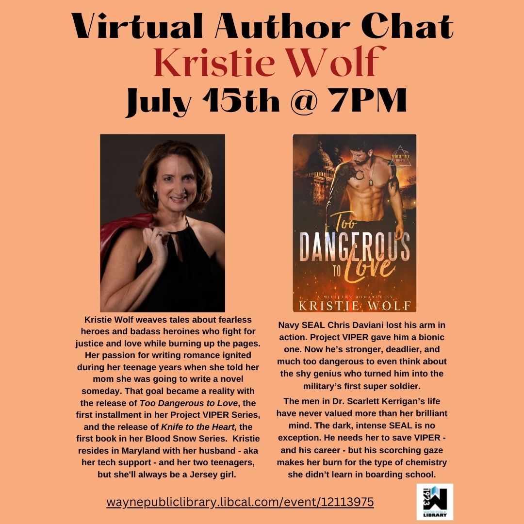 Tonight at 7 PM - join the chat! waynepubliclibrary.libcal.com/event/12113975