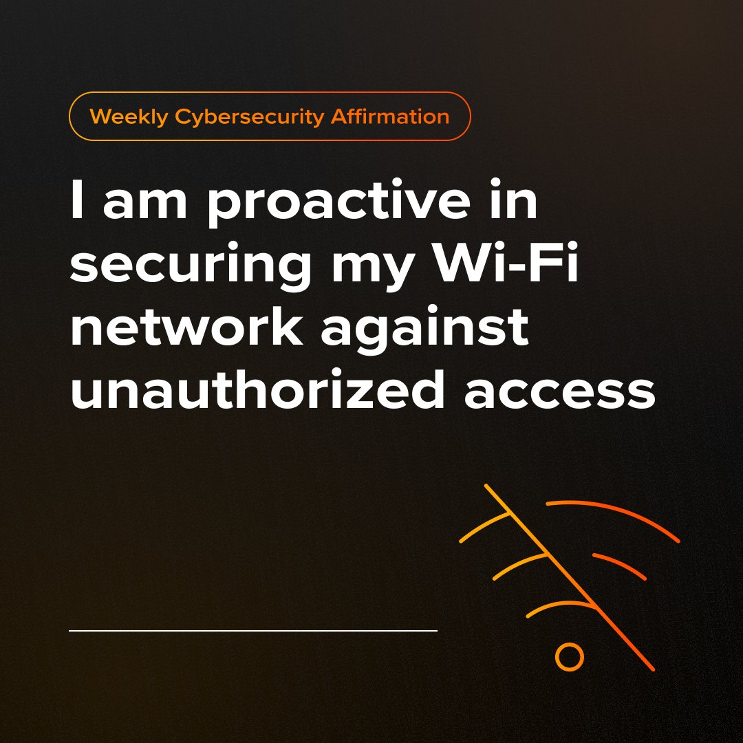 Weekly Cybersecurity Affirmation: I am proactive in securing my Wi-Fi network against unauthorized access. Whether it's your business network or home network, safeguarding your internet connection is crucial. 

allcareit.com/contact-us for a consult!
#CyberSecurity #WiFiSecurity