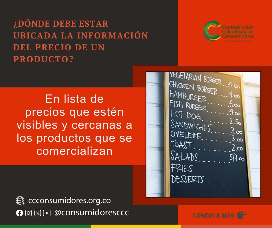 Consumidoresccc's tweet photo. 🌎 La Confederación Colombiana de Consumidores lo invita a conocer sus derechos y hacerlos valer 👈
#comprasegura #onlineshop #compraventa #ComprasOnline #compreasenintertenet #INTERNET #CompreSeguro #cláusulas #publicidad #Comerciantes #ventas https://t.co/DVodVCG9fo