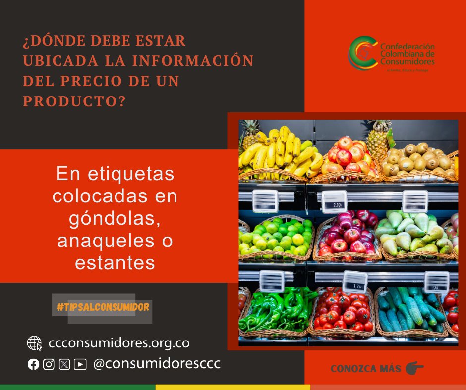 Consumidoresccc's tweet photo. 🌎 La Confederación Colombiana de Consumidores lo invita a conocer sus derechos y hacerlos valer 👈
#comprasegura #onlineshop #compraventa #ComprasOnline #compreasenintertenet #INTERNET #CompreSeguro #cláusulas #publicidad #Comerciantes #ventas https://t.co/DVodVCG9fo