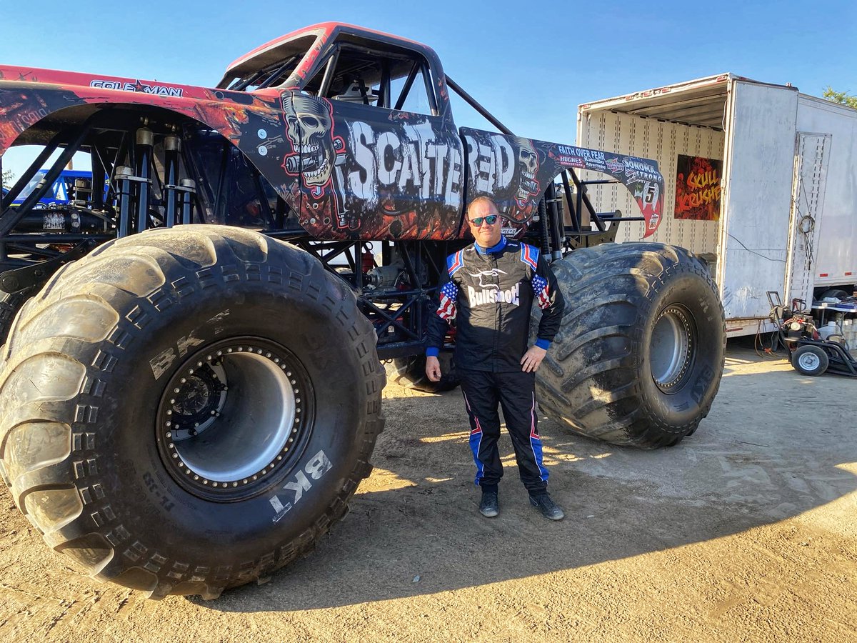 thebullsnot's tweet photo. Please welcome driver Daniel Calderon to the BullSnot family. He will be driving the BullSnot monster truck Scattered. He is very family with the truck as he was the crew chief. BullSnot proud driver and welcome to the family! #justaskforit #bullsnot #bullsnotproud https://t.co/orLhpMSpX1