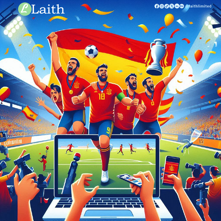 laithcreative's tweet photo. 🏆 When Spain wins, we all win!
we're kicking off celebrations with a bang—just like Spain did on the field! 🚀🦁 From epic social media strategies to blockbuster-worthy videos, we bring the same winning spirit to your digital game. 🎥💙

#EuroCap #SpainWins #Digitalmedia #AI https://t.co/azbjKPnNKs