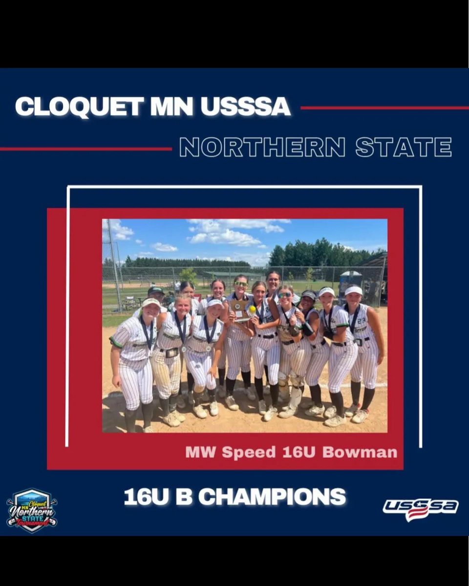 What a great ending to a fun weekend!!  
I batted leadoff for my team all weekend:
.406 Avg
3-1B
1-2B
1-3B
4 RBIs
0 Ks
1 HBP
2-ROE 
In the field at 1st and 3rd: 21 TC with .904 FPCT. 
Up next is the USSSA Midwest National championship in Des Moines, IA.