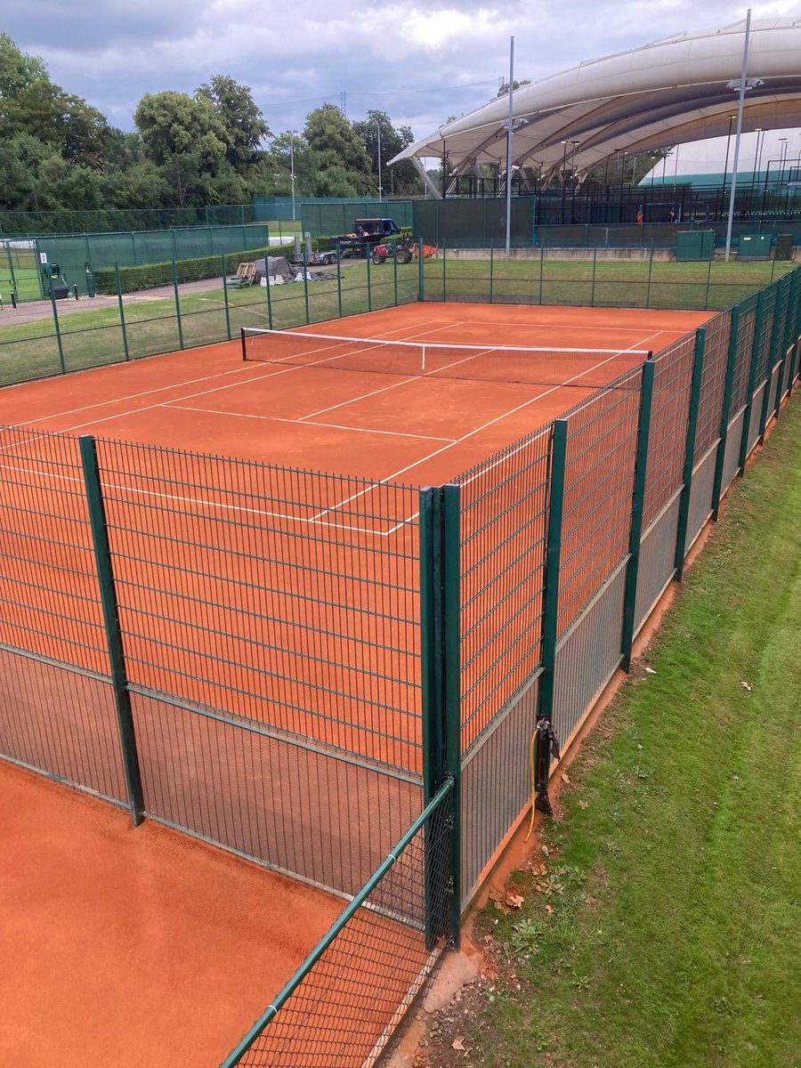 ClayServices's tweet photo. Red Plus court installed at the National Tennis Centre and ready for Team GB to prepare for the Olympics

#redplus #redclay #hybridclay #italianclay #tenniscourt #teamgb #lta #ntc #nationaltenniscentre #olympics https://t.co/WQFatkGehI