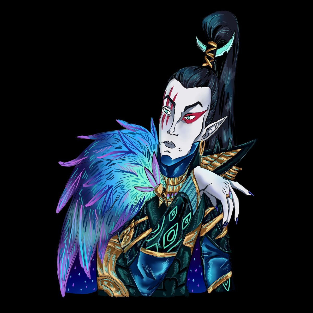 Tzeentchian corsair Marazhai. Sugar daddy daemon prince will do that to a drukhari

#marazhai #drukhari #roguetrader #warhammer40k #chaos #aeldari