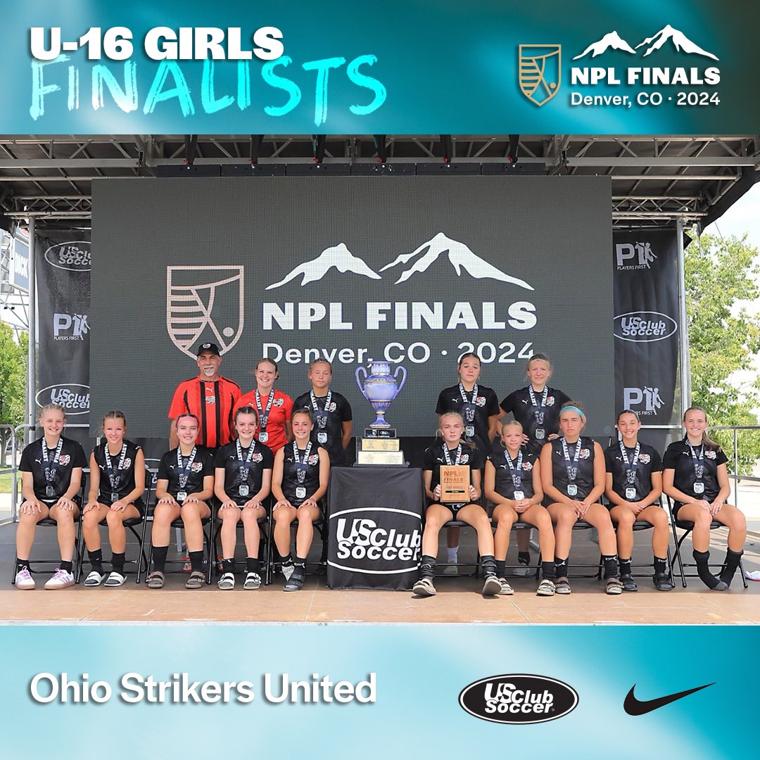 USClubSoccerNPL's tweet photo. Introducing your U-16 girls #NPLfinals champions and finalists 👏 https://t.co/DewMMis3Hr