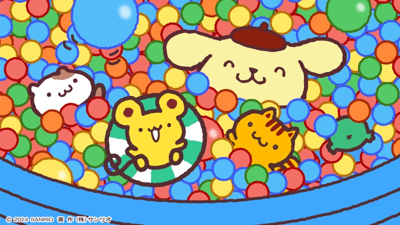 「うもれたい〜」|ポムポムプリン【公式】のイラスト