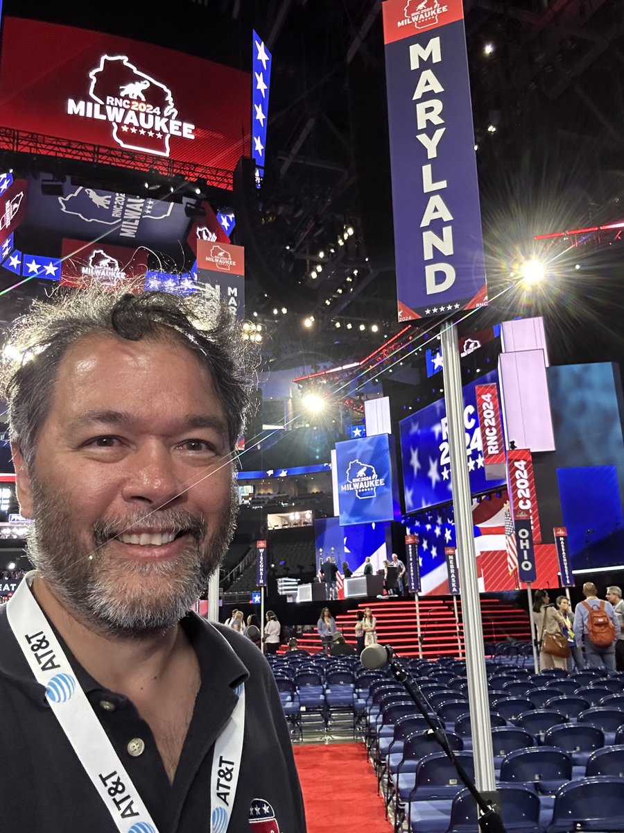 MarcusAlzona's tweet photo. In Milwaukee for the 2024 Republican National Convention - proud to be part of #Maryland’s #RNC2024 Delegation for my third @GOPconvention 

#RNCinMKE @MDGOP https://t.co/xKIXSoLgpP