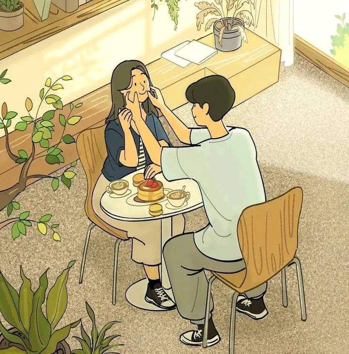 amorendibujos_'s tweet photo. "Donde estés tú, ese será siempre mi lugar favorito." ❤️🥰 https://t.co/ELxYkTY6dq