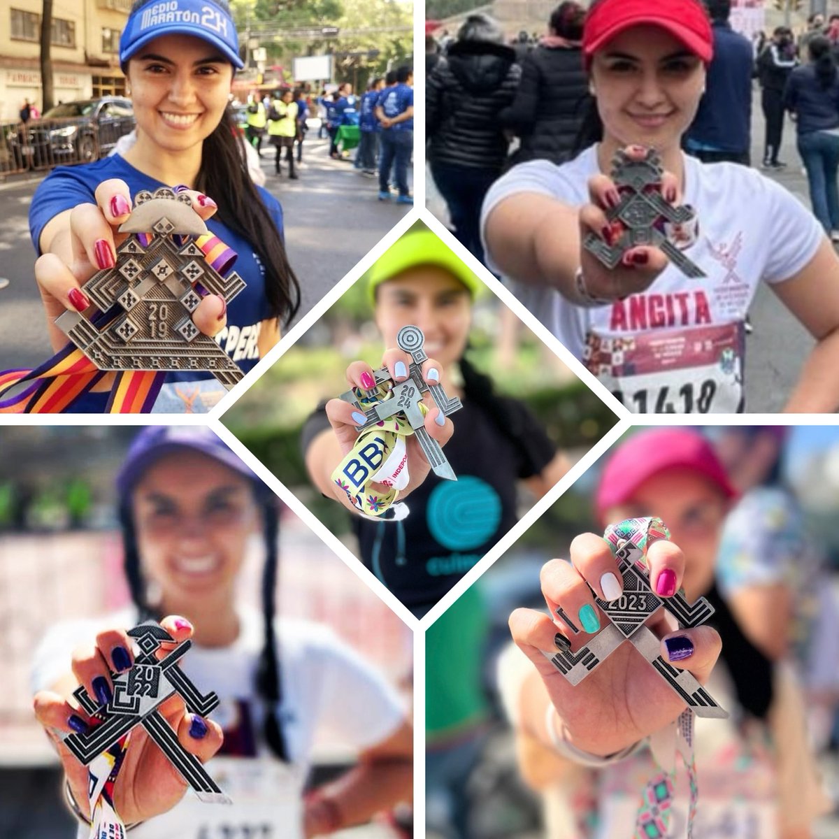 AngitaCPerez's tweet photo. Hay 6 años de mi vida en esta foto, ufff ayer finalizó este ciclo que inicie en el 2019 al llegar a 🇲🇽, solo me faltó la de la pandemia 😭 Que gratificantes son los procesos. Gracias Dios por permitirme correr 🏃♀️🙏
#MedalMonday #MedioMaratoncdmx #YoElegiCorrer #MMCDMX #RunGirl https://t.co/G1mJthiYNP