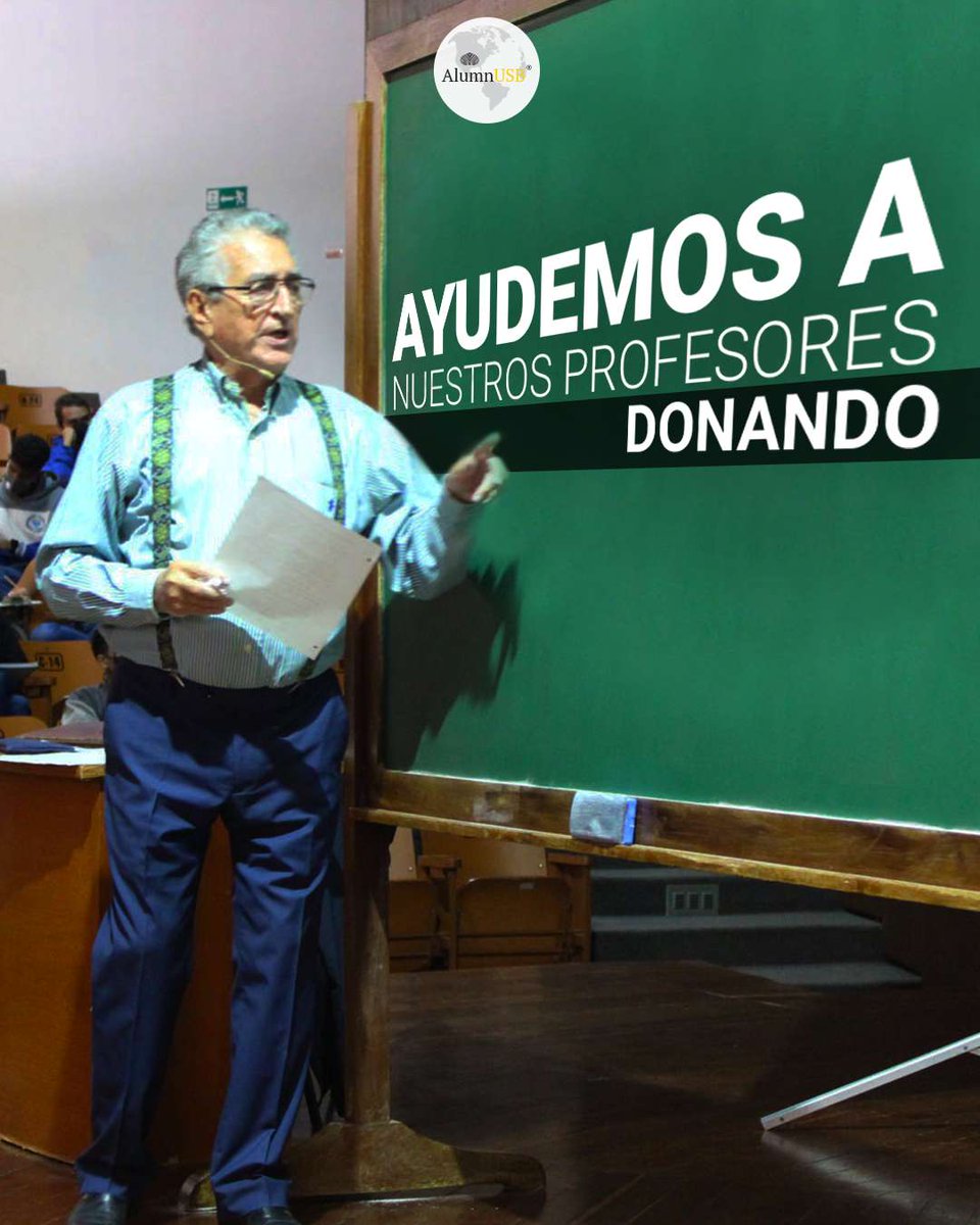 Alumn_USB's tweet photo. Uno de los pilares de nuestra organización es apoyar a los profesores que nos inspiran con su experiencia, enseñanzas y pasión por nuestras carreras. Haz clic en el link de nuestra biografía y suma tu granito de arena. Juntos, podemos marcar la diferencia.
#AlumnUSB #ApoyaUSB https://t.co/MeXV0rwEZU