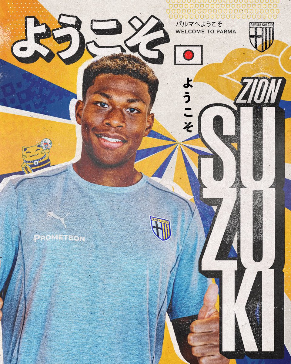 1913parmacalcio's tweet photo. パルマへようこそ 🇯🇵💛💙 https://t.co/tkGHnl3xqS