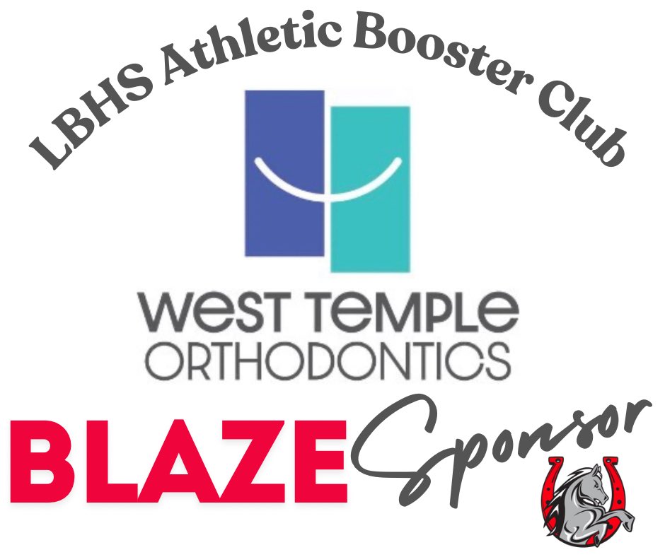 LBAthleticBoost's tweet photo. Let’s Go!!! Thank you WEST TEMPLE ORTHODONTICS for your 2024- 2025 LBHS Athletic Booster Club BLAZE SPONSORSHIP. We are thankful for your continued support of the BRONCOS #onlywithyoursupport #ALLIN https://t.co/2AxbuZfrhg
