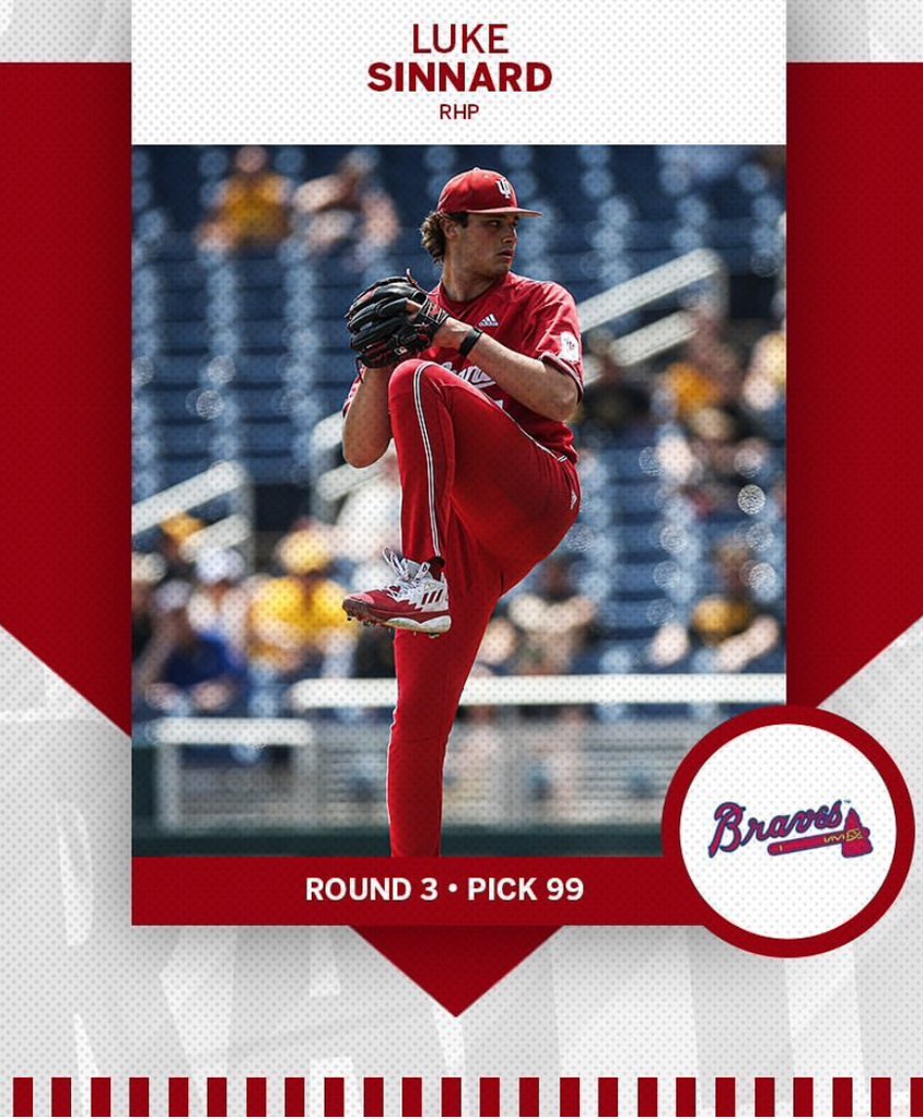 Congrats to former #rawlingsboy <a href="/LukeSinnard/">Luke Sinnard</a> of <a href="/IndianaBase/">Indiana Baseball</a> on being drafted in round 3 of the <a href="/MLB/">MLB</a> Draft by the <a href="/Braves/">Atlanta Braves</a> Luke was a huge part of our team and a 2021 graduate!  Go get em big Luke! #rawlingsboys