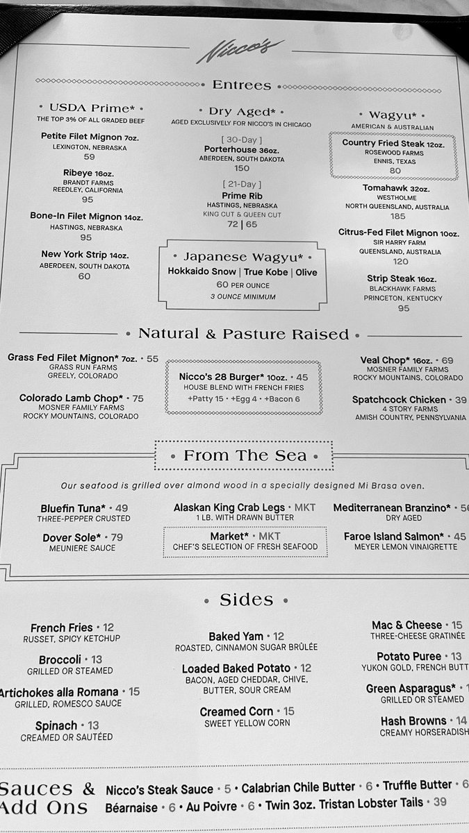 eatinglasvegas's tweet photo. Just for grins and giggles, I thought you’d like to comparison shop among the 3 steakhouses we ate in last week:
#Niccos
#MaeDalys
#VicandAnthonys 
FTR: We couldn’t find fault with any of them - strip (Nicco’s), Porterhouse (MD), chateaubriand (VaA).
#highsteaks 🥩🍷 https://t.co/A1qnsydPmI