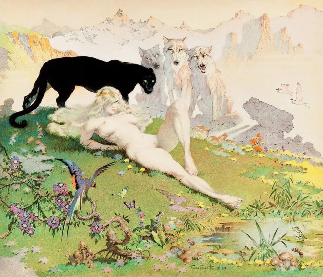 Golden Girl by Frank Frazetta