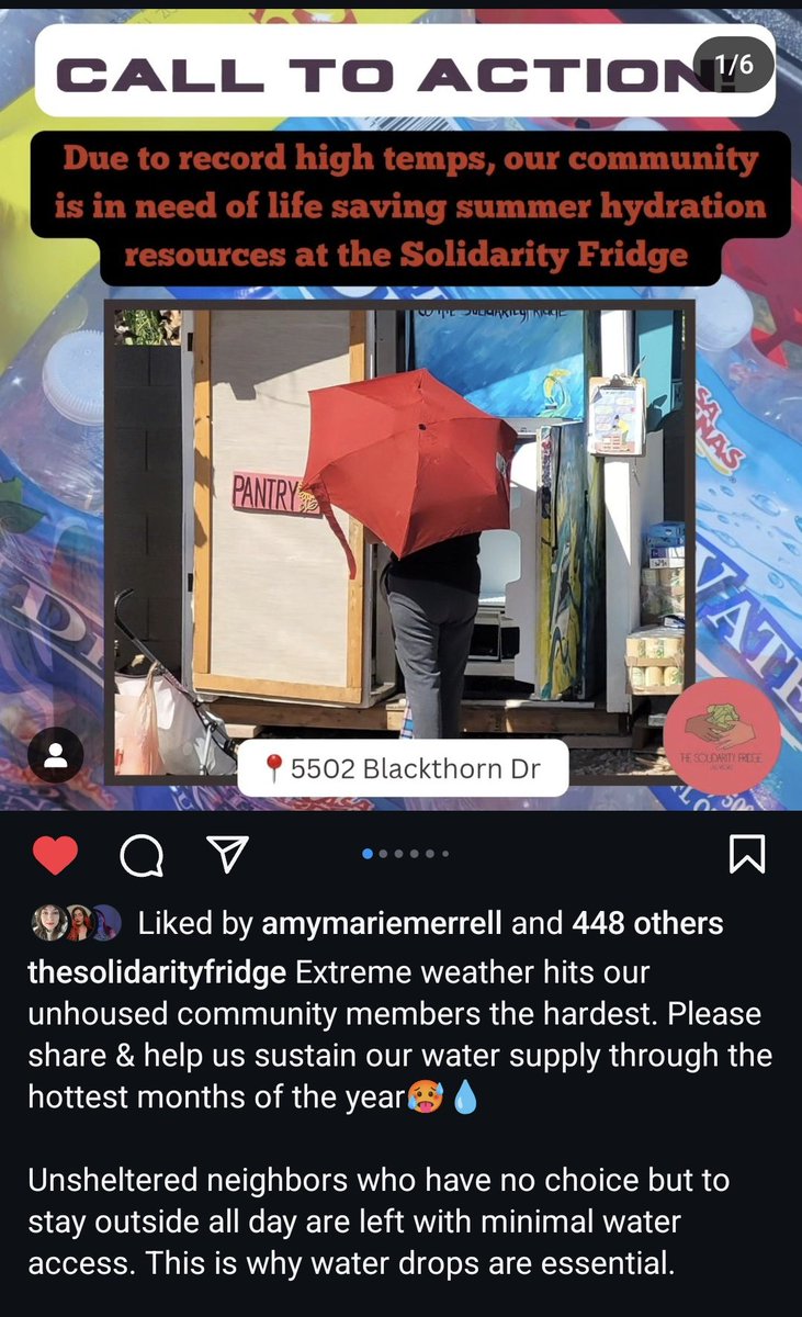 SummerHartxxx's tweet photo. If you live in Vegas and want to drop or want to send something to Solidarity Fridge in Vegas, they are in need. https://t.co/S2heaq72pe