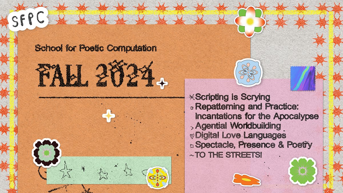 School For Poetic Computation tweet media