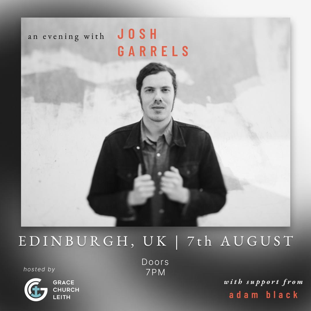 GraceLeith's tweet photo. We're very excited to announce that we'll be hosting @joshgarrels for his first ever Scottish gig with @iamadamblack in support on Wednesday 7th August. Doors open 7pm. Tickets available at:  https://t.co/PFbo2YIMl7 https://t.co/K2UtHR46ot