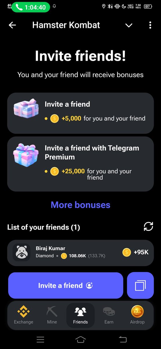premprincepkr's tweet photo. @hamster_kombat 
Hello Sir/Medam My Hamster Kombat I'd Is https://t.co/Bjojm88tZL and my I'd invite friends list not showing my account please solve this problem 🙏🙏🙏 https://t.co/Z9kwMhDglm