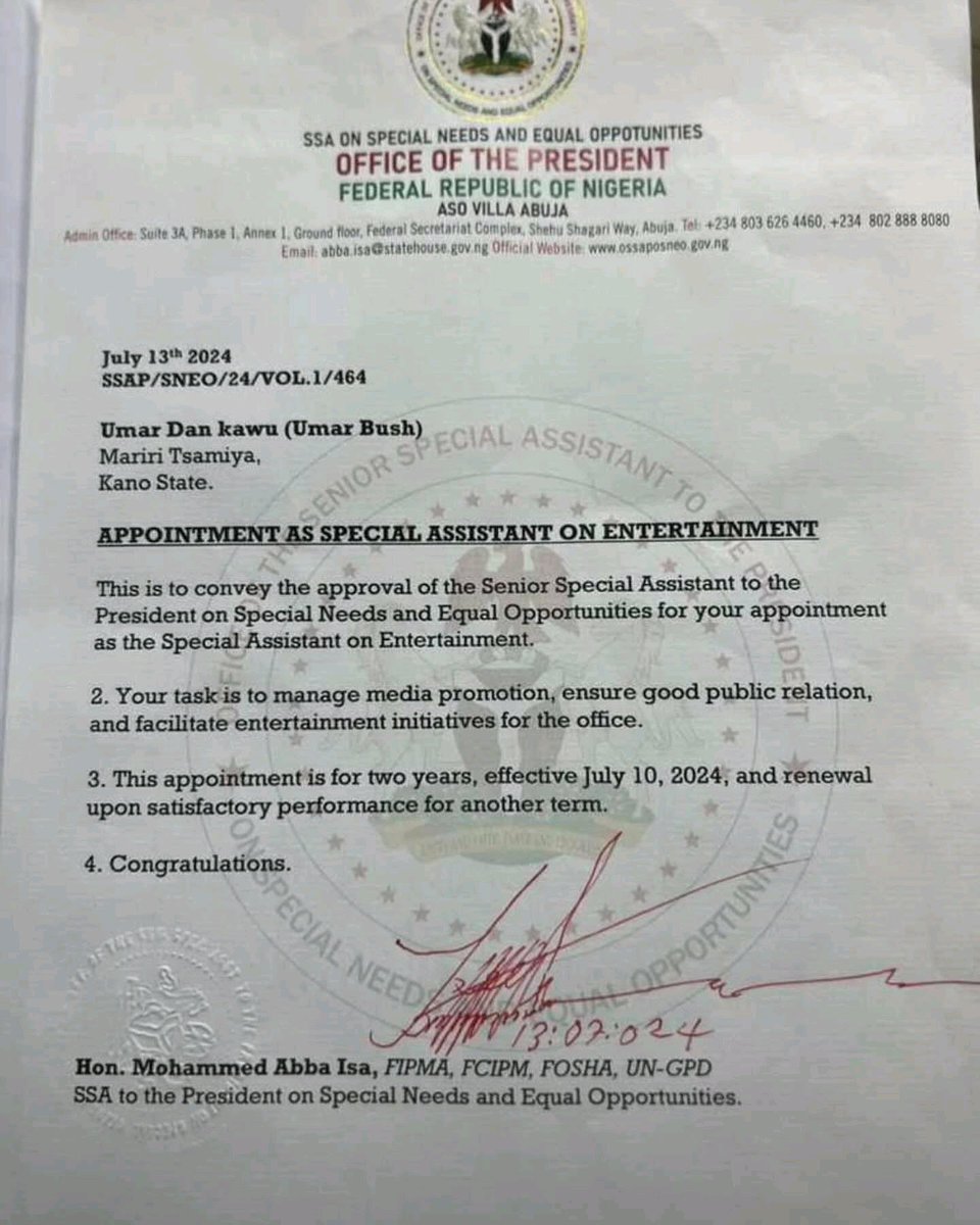 el_bonga's tweet photo. Umar Bush whose major hallmark is raining curses online is appointed SA on Entertainment while Khalifa Aminu who invents technology to help the blind walk without sticks and automatic spray plant for farmers is ignored. Our society rewards mediocrity over creativity/innovations. https://t.co/QOfMxkCbtY