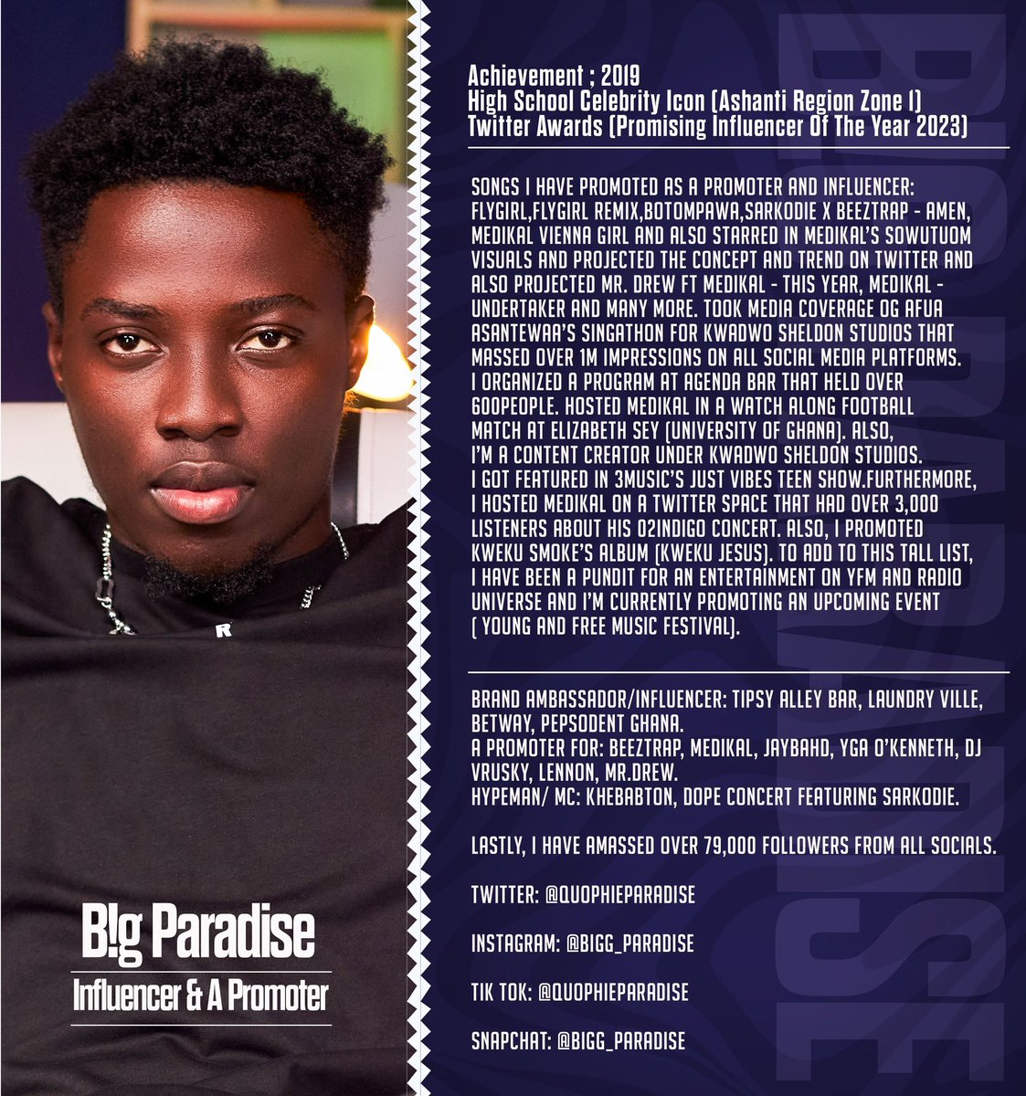 Bigg_paradise's tweet photo. A PROMOTER⭐️ https://t.co/Q1J9UFdIeu