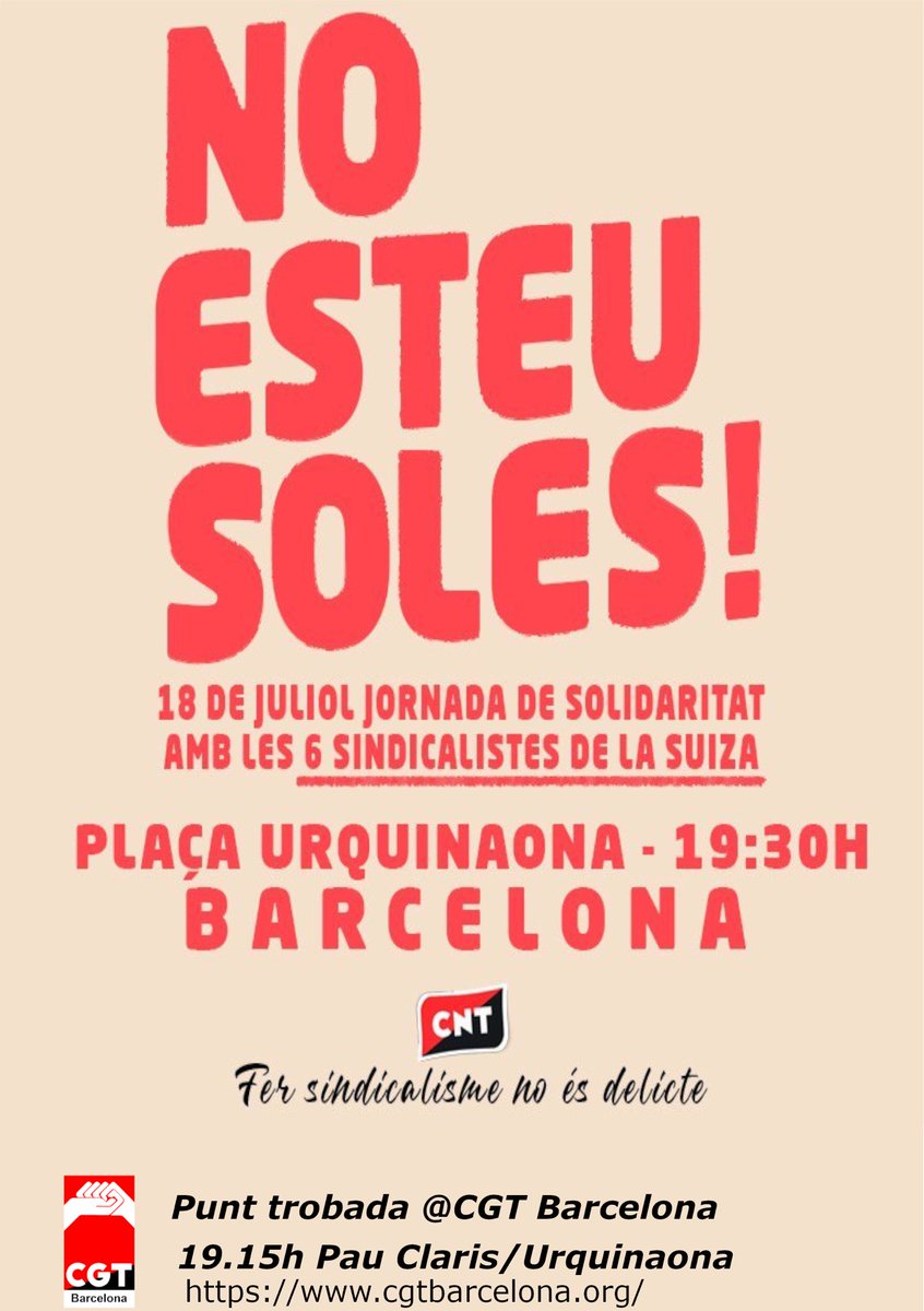CGT BarcelonⒶ tweet media