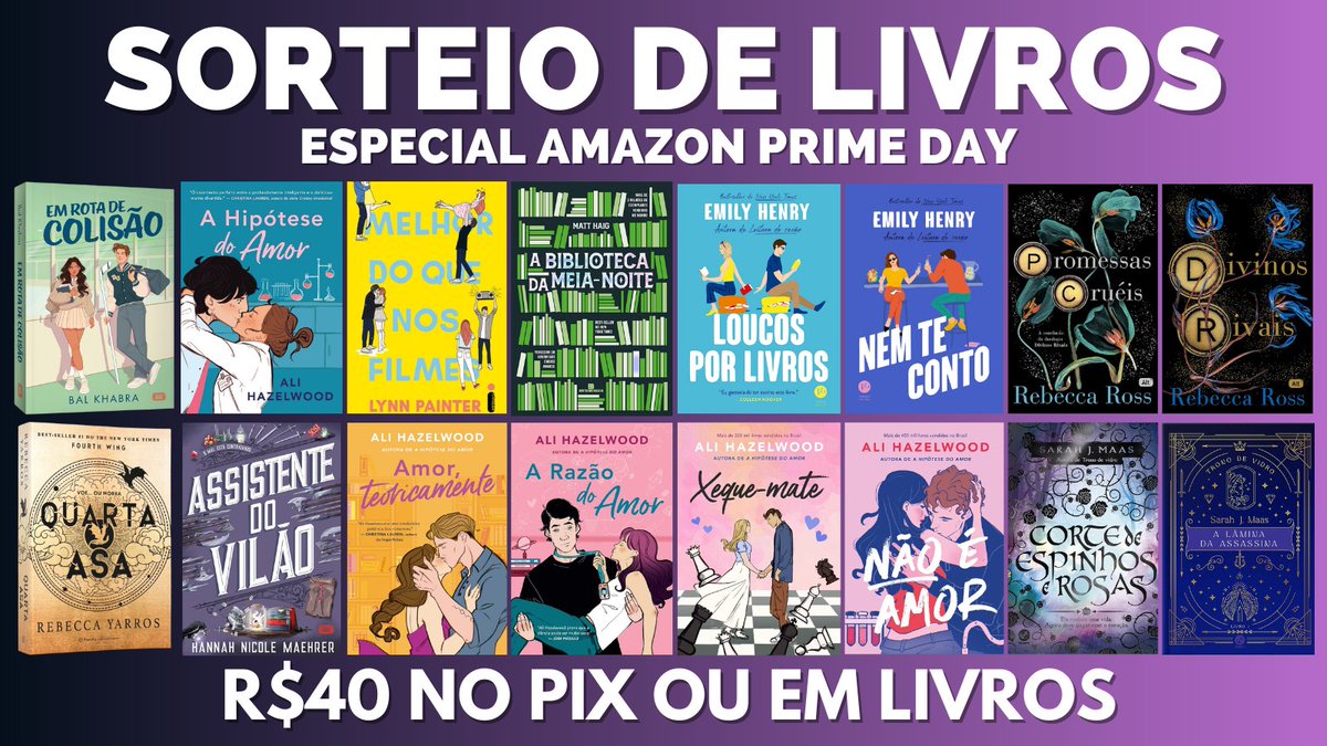 americasincera's tweet photo. 🚨 SORTEIO RELÂMPAGO 🚨

🏆 Prêmio: 1 dos Livros da imagem ou R$40 NO PIX ou em Livros

⭐️Regras:
➡️ Seguir @americasincera
➡️ Dar RT nesse tweet
➡️ Dar RT e curtir o tweet citado abaixo 
➡️ Entrar no nosso canal do Telegram: https://t.co/OvljjSVn0x
➡️ Se quiser comente o print mostrando que entrou

🗓 Resultado: 19/07
https://t.co/fyjBXco31d