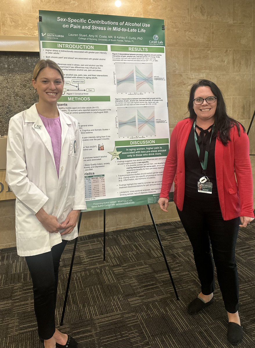 CASHlabUSF's tweet photo. Congratulations to #CASHlab undergraduate trainee Lauren Stuart for presenting her poster at the @USFHealthNurse Emerging Nurse Scientist Summer program poster session today!! We are so proud of you (and grad student mentor @AmyN_Costa)! https://t.co/WYTc1cTXL4