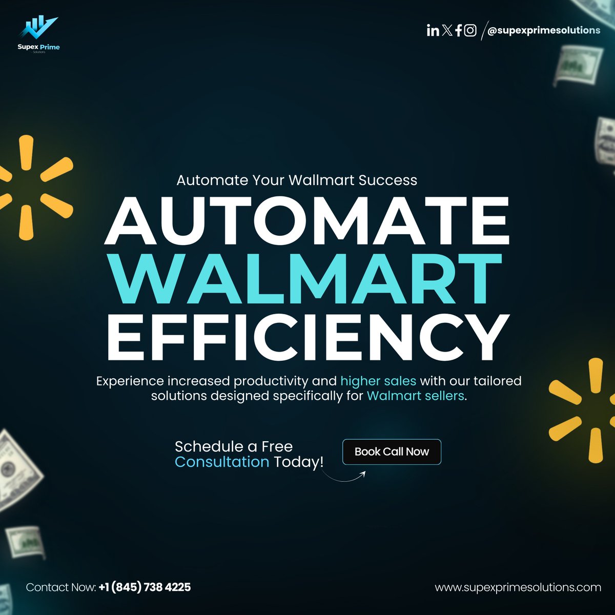 Supexprime's tweet image. Walmart sellers overwhelmed?

Supex Prime Solutions automates your biz for peak efficiency!  #WalmartAutomation

Inventory, fulfillment, warehouses - we do it all!

DM for a free consultation &amp;amp; see how automation can transform your Walmart business! #FreeConsultation #USAWalmart