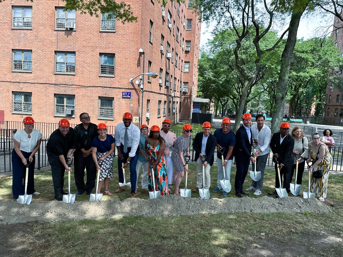 The West Brighton redevelopment groundbreaking event was celebrated last week with the <a href="/NYCHA/">NYCHA</a> team, West Bright residents, and the PACT partners, which includes HOU. The project will include apartment renovations, improved amenities, and delivery of social services to residents.
