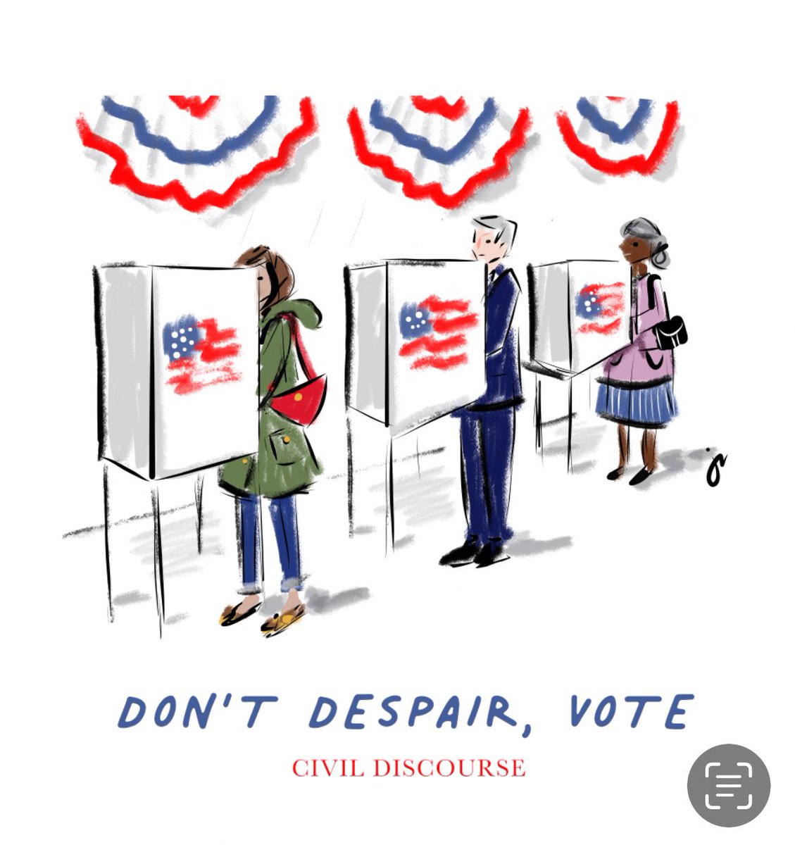 Feels like we could all use this today. The worst form of voter suppression is when someone convinces you your vote won't count to keep you from voting. Nothing could be further from the truth--people wouldn't try so hard to discourage you from voting if your vote didn't matter.