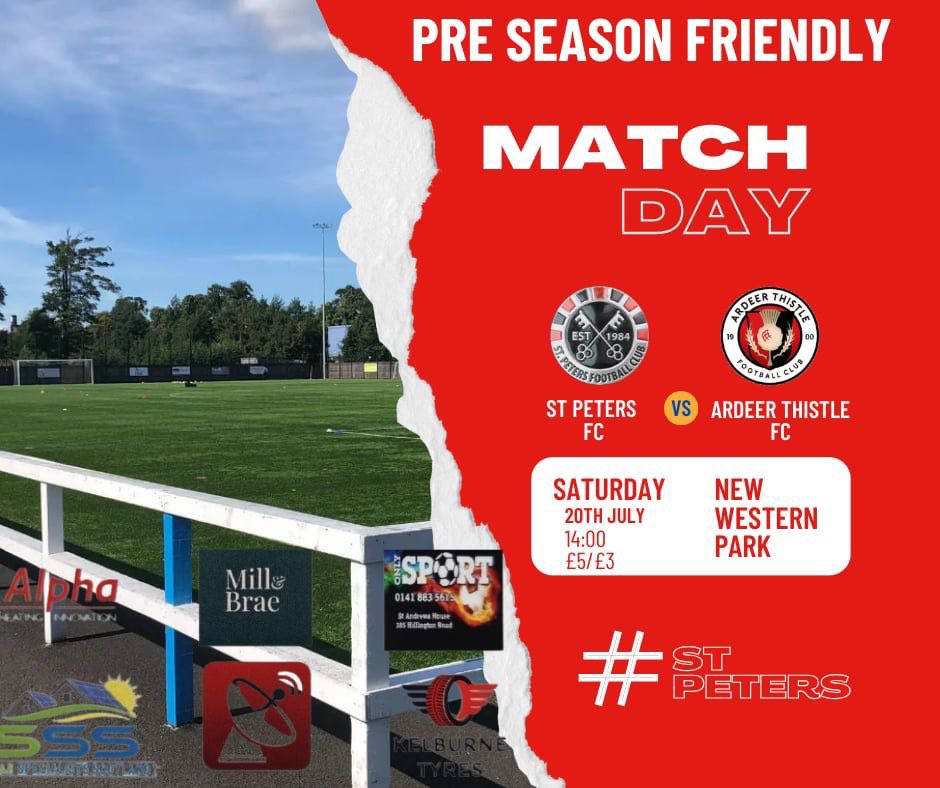 Our penultimate game of pre season sees us take on <a href="/ArdeerThistleFC/">Ardeer Thistle FC</a> at New Western Park this Saturday.