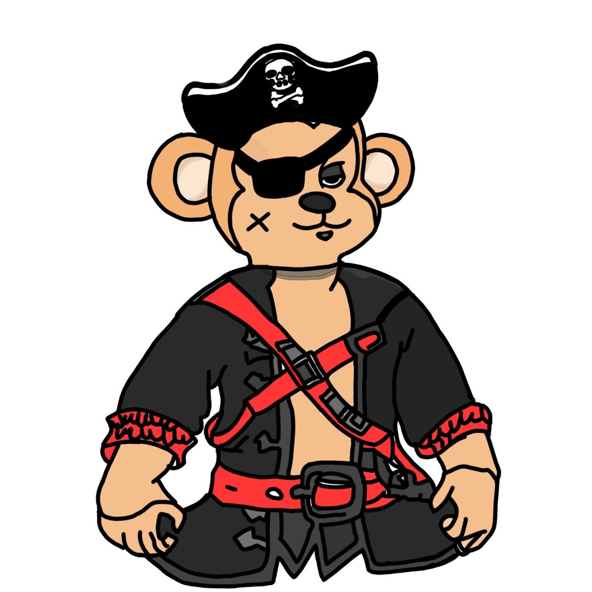 emprex_mercy's tweet photo. I am my  MONKET 
And my MONKET is me

 MONKET has brought so much excitement to the NFT space. Tried creating a monket pen sketch and also a pirate monket. Check it out . 
 @stake_mm

I am super bullish on @stake_mm https://t.co/IygOLcfOpW