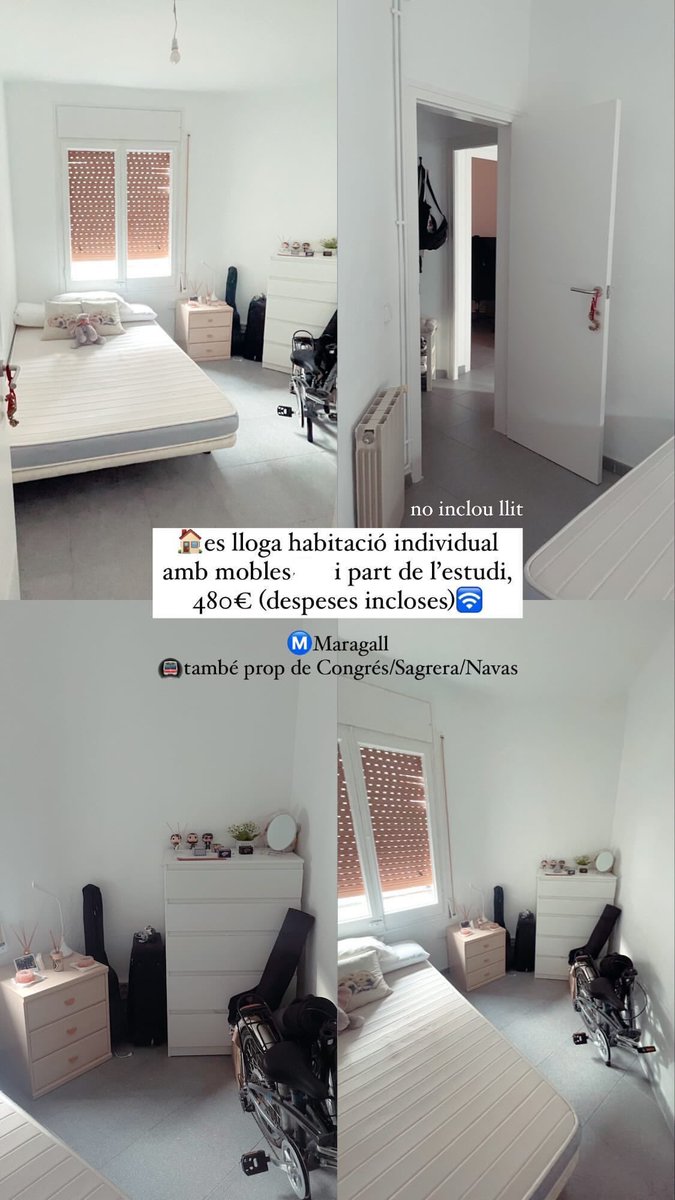 llogo habitació a Barcelona a partir de l’agost🙏🏼