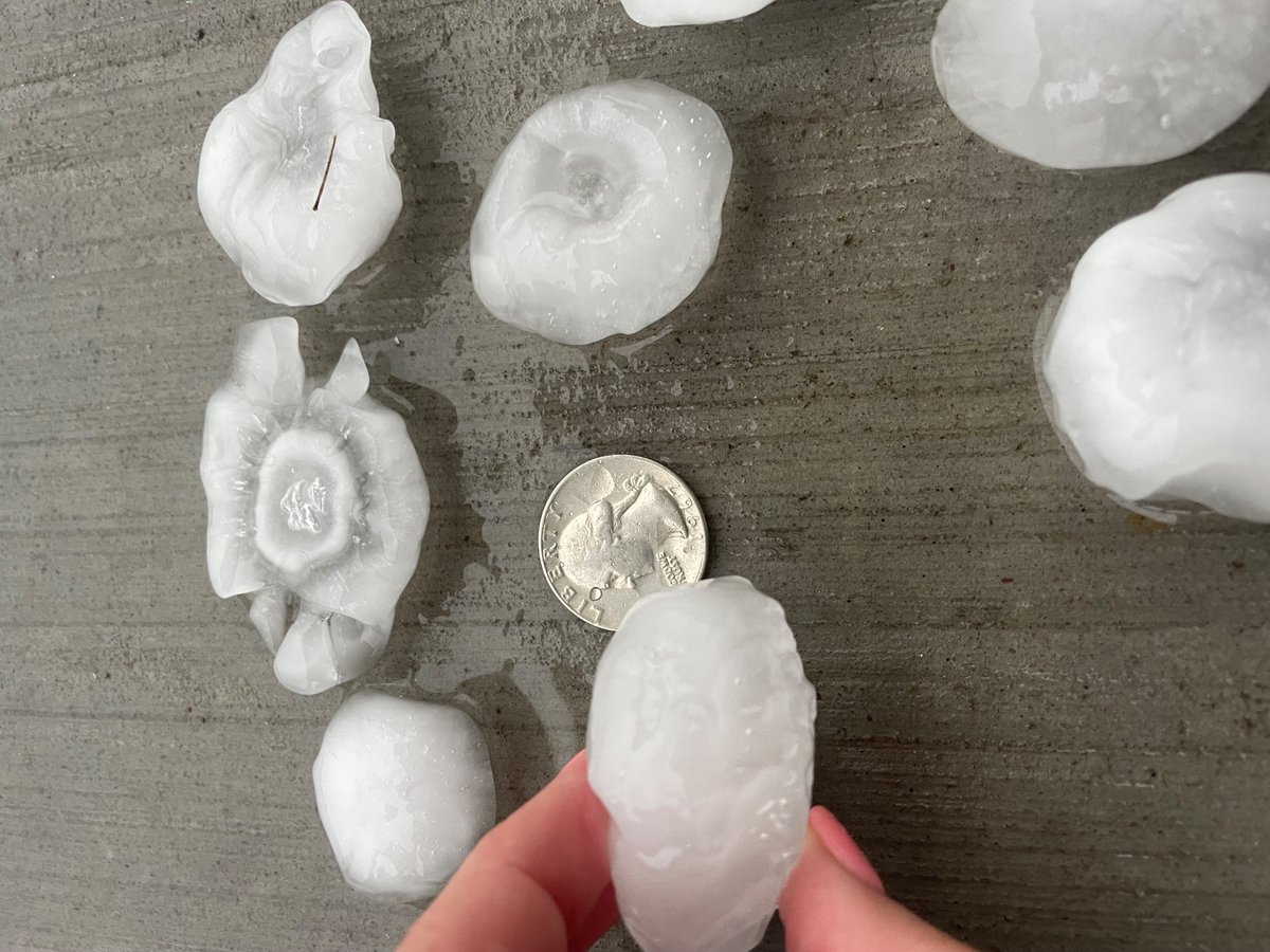 whec_amcdonald's tweet photo. Golf ball sized hail in Farmington.  #roc https://t.co/VkA4NSBgXx