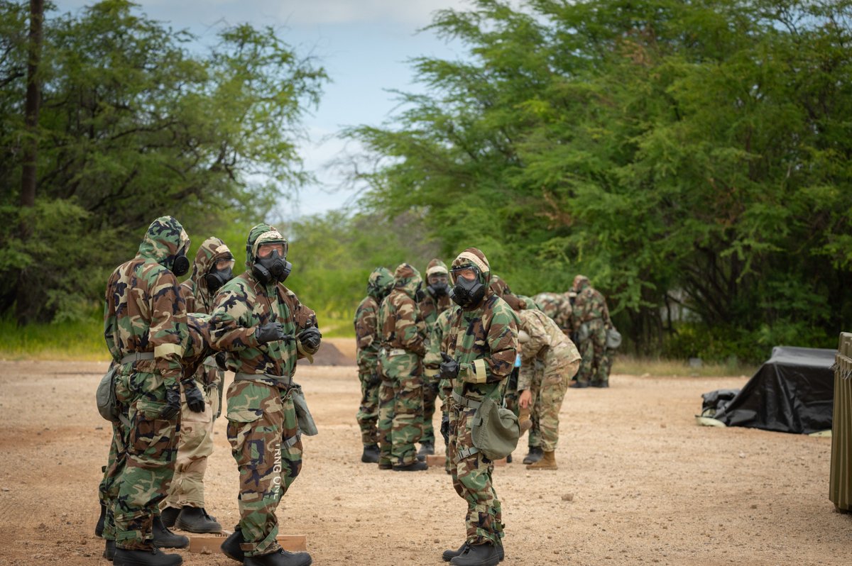 JointBasePHH's tweet photo. Members from various units participated in chemical, biological, radiological, & nuclear training at JBPHH, 11Jul. This training helps the members learn to conduct operations in mission oriented protective posture gear.
#647CES #Readiness #CBRN #USAF | https://t.co/tb5ODLZPv1 https://t.co/XN21CESomT