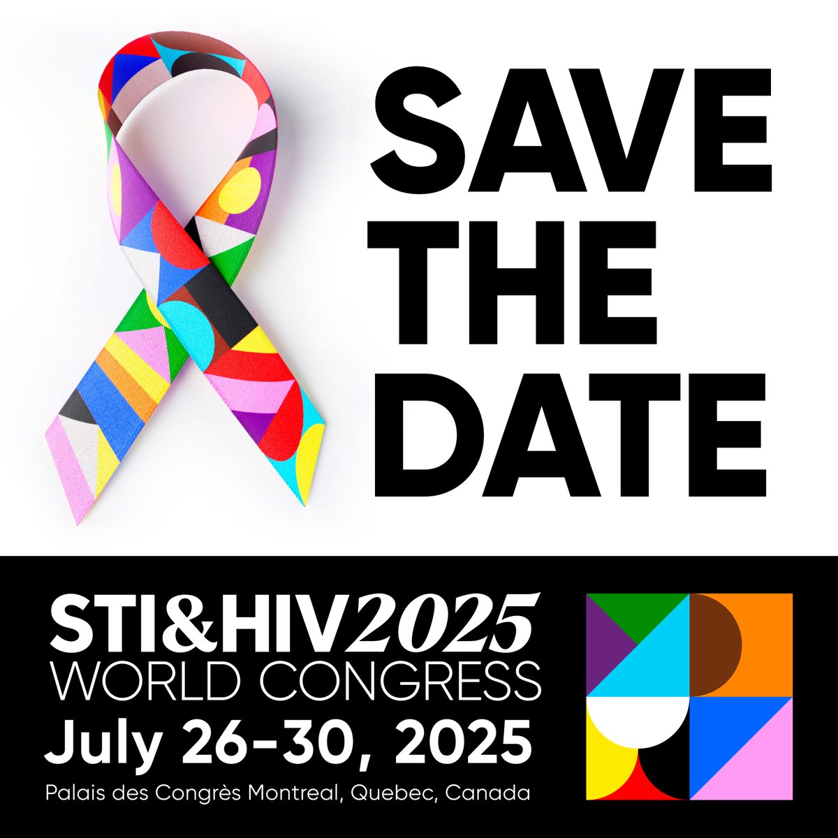 Join us at the STI &amp; HIV 2025 World Congress (#STIHIV2025) in Montreal, Quebec, Canada, from July 26-30, 2025, at the Palais des Congrès! Together, we can make significant strides in advancing the field of STI, HIV and sexual health!
🌐stihiv2025.org
#sexualhealthforall