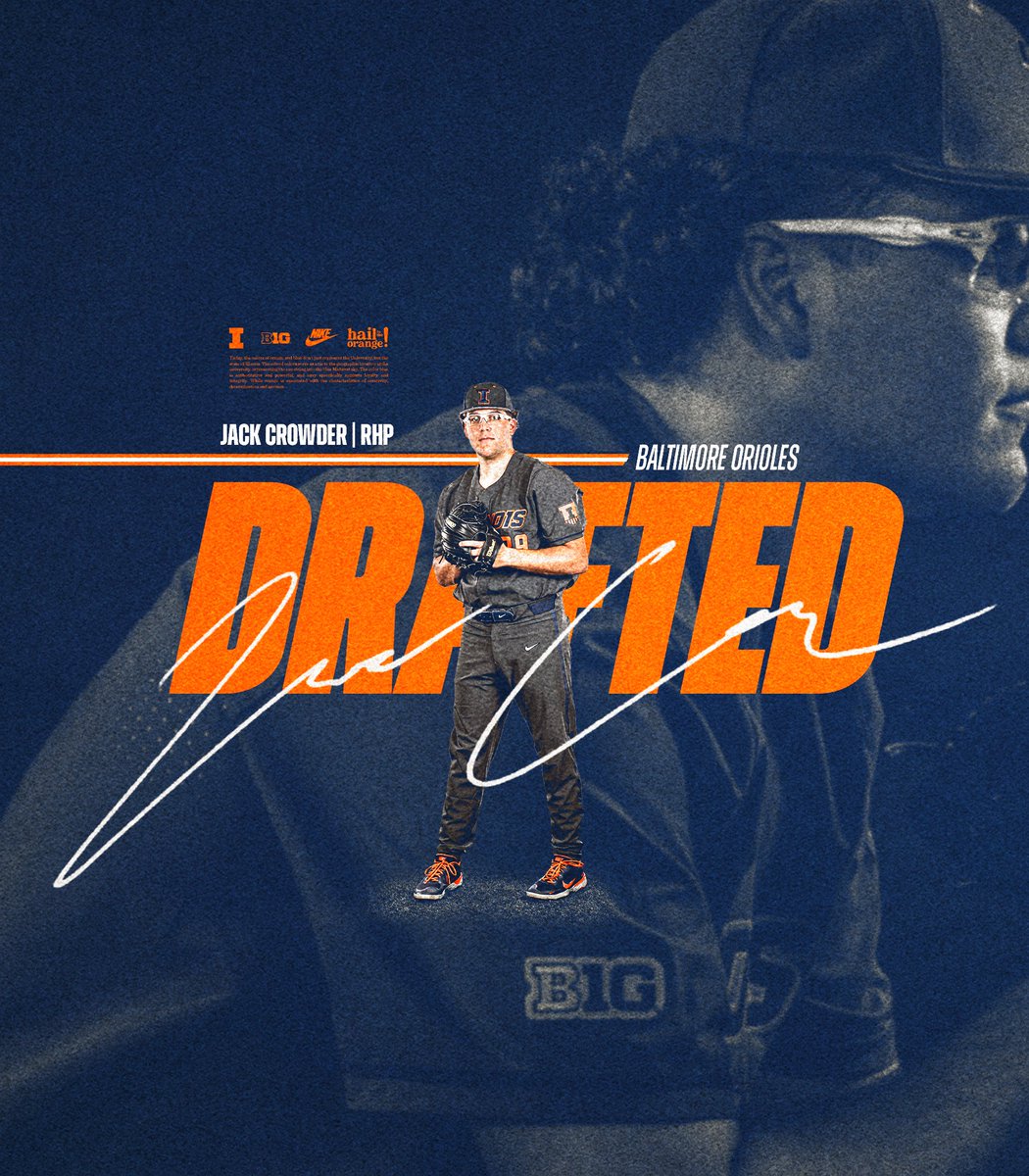 IlliniBaseball's tweet image. The Big Ticket is headed to Baltimore!

Congrats @Jcrowdz7!

#Illini | #HTTO