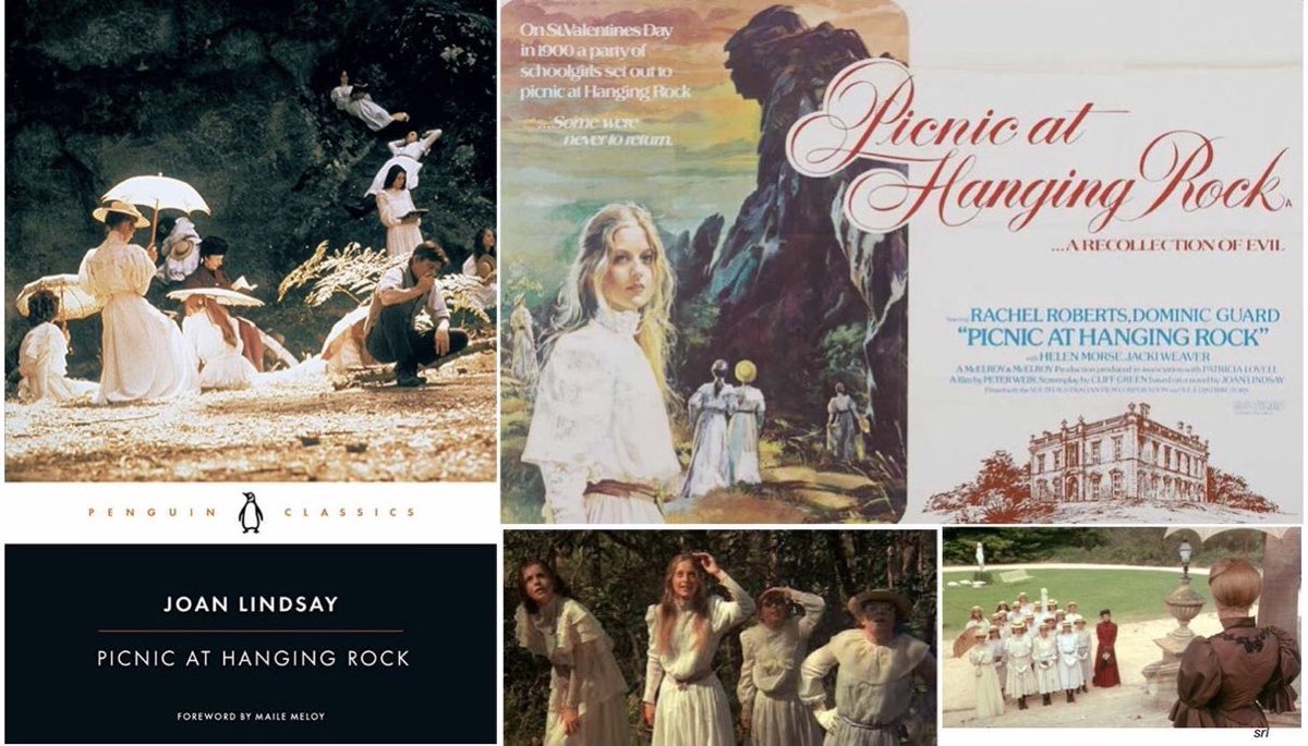 SaveRedlandLibr's tweet photo. 10:45pm TODAY on @TalkingPicsTV 👉joint #TVFilmOfTheDay
The 1975 #Mystery #Drama film🎥 “Picnic at Hanging Rock” directed by #PeterWeir & written by #CliffGreen
Based on #JoanLindsay’s 1967 novel📖
🌟#RachelRoberts #DominicGuard #HelenMorse #JackiWeaver #AnneLouiseLambert https://t.co/o3igvNgTRp
