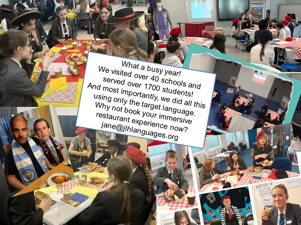 Immersive French and Spanish experiences: Here are some of the students we have worked with over the course of this busy year. 
We are now taking bookings for September 2024 onwards so if you would like your students to benefit from this unique experience, get in touch!