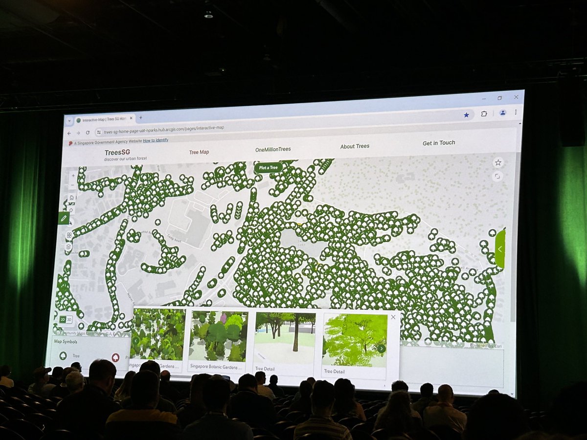 0mgould's tweet image. Singapore has an online tree inventory and related apps. #EsriUC