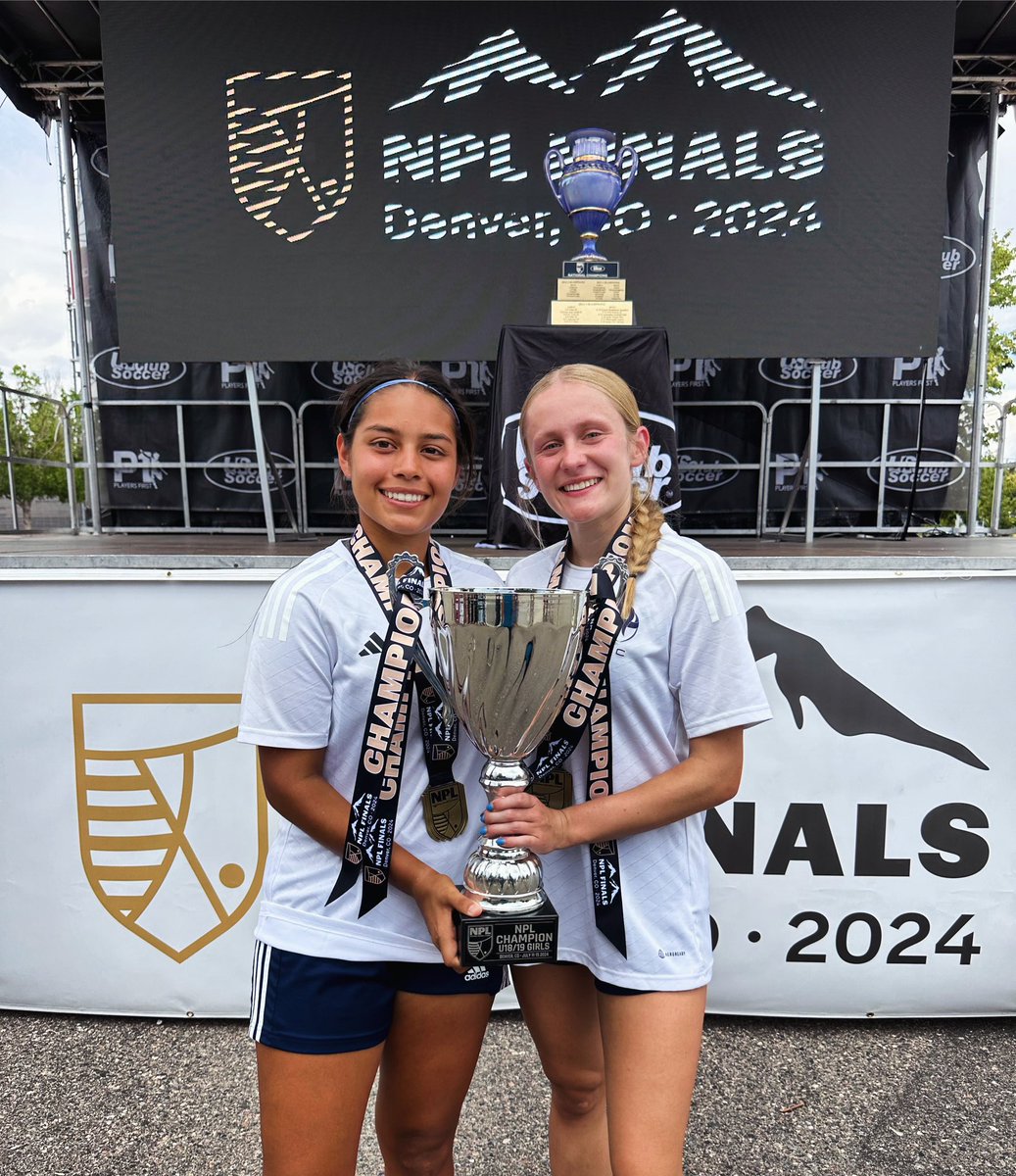 BACK-TO-BACK NPL NATIONAL CHAMPIONS👏👏👏

Congratulations to our very own Mckenzee Roberts and Sarae Perez!!! 
Way to go AFC💙