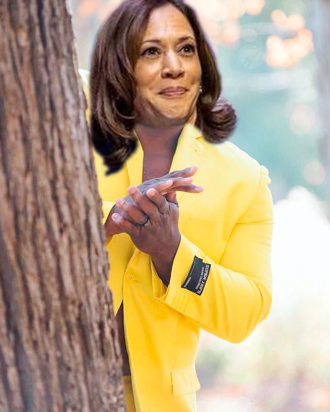 Kamala Harris waiting to debate JD Vance.