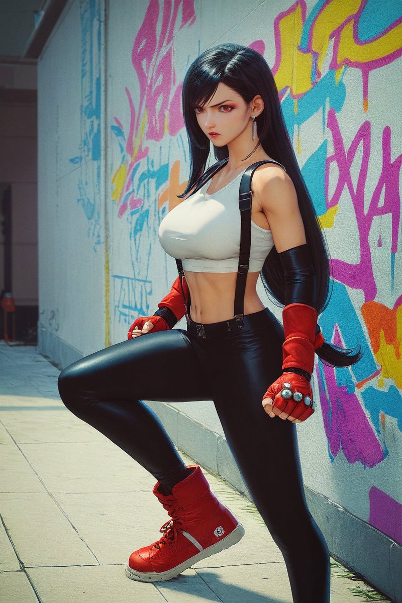 pixel_pinups's tweet photo. Tifa's ready for a fight! #TifaLockhart https://t.co/gh92qZMZen