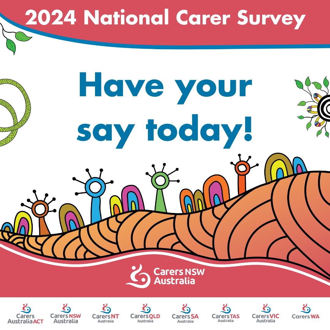 📣 Do you provide care and support for someone because of their health or mental health needs, a disability, or due to ageing? Or do you support someone who is a carer? Share your experience at nationalcarersurvey.com.au 📣

Closes 31 July 2024.