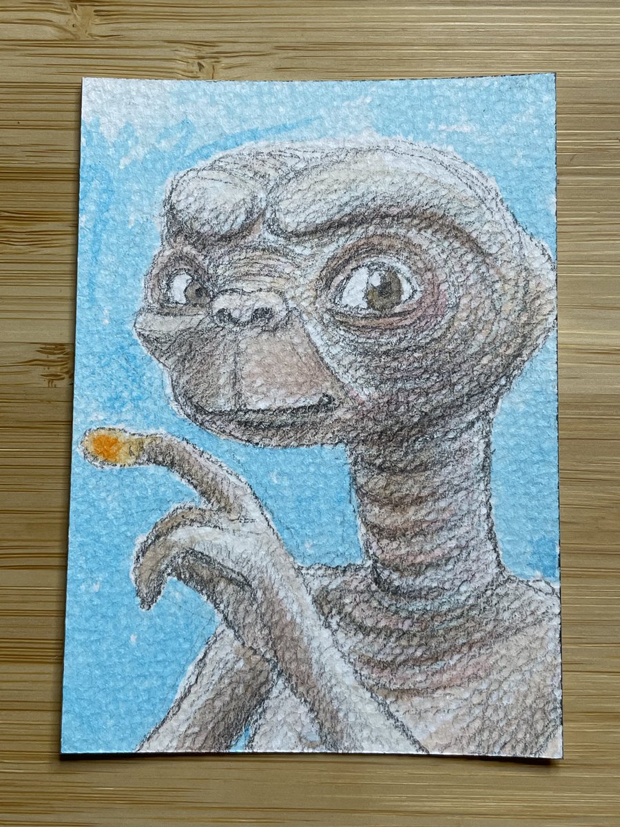 ChodeeHobby's tweet photo. 今日の一枚、E.T.
#etmovie #atccards #atcclub #illustraion #ATCクラブ #イラスト #ティダコレ #atcカード https://t.co/zd6lIJh1xU