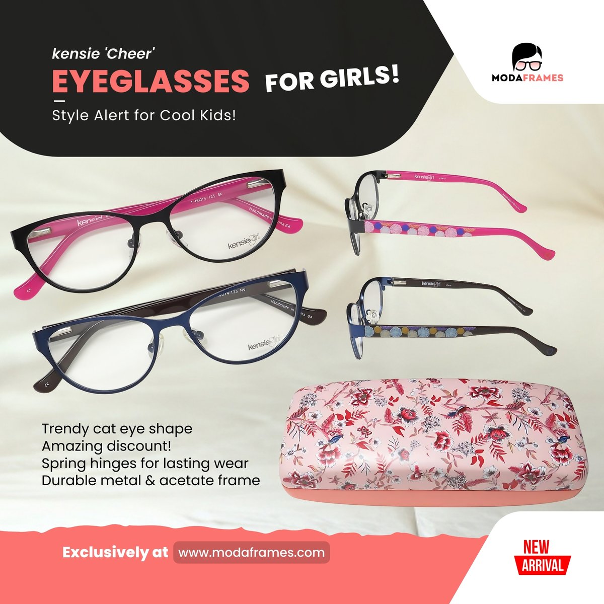 ModaFrames's tweet image. 👀 Looking for stylish, affordable glasses for your girl?
modaframes.com/products/kensi…
Check out kensie &apos;Cheer&apos; frames, exclusively at ModaFrames!
🐱 Cat eye shape
🔧 Durable construction
💰 Up to 78% off!
🌈 Fun color options
Upgrade her look without breaking the bank!
#ModaFrames