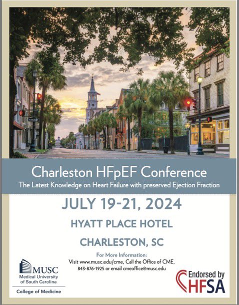 KSharmaMD's tweet image. Looking forward to the Charleston #HFpEF Conference this weekend! Latest updates in diagnosis, treatment, phenotyping, and clinical trials…!
cmetracker.net/MUSC/Publisher…
@RyanTedfordMD @hvanspall @DrMarthaGulati @DukeHFDoc @Brian_Houston12 @LitwinSheldon #MUSC